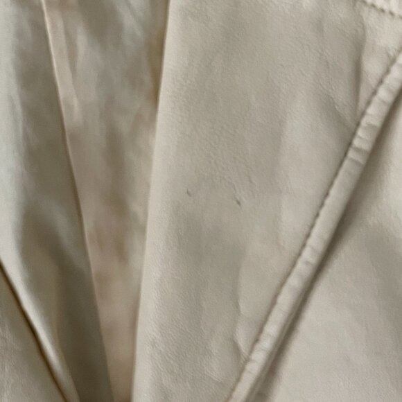 Vince Buttermilk Yellow Leather Blazer Jacket -Size 6 - Picture 6 of 11